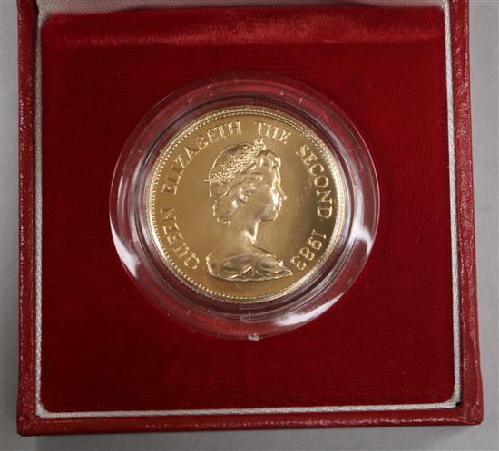 A Royal Mint Hong Kong 22ct gold Lunar Year $1000 coin,